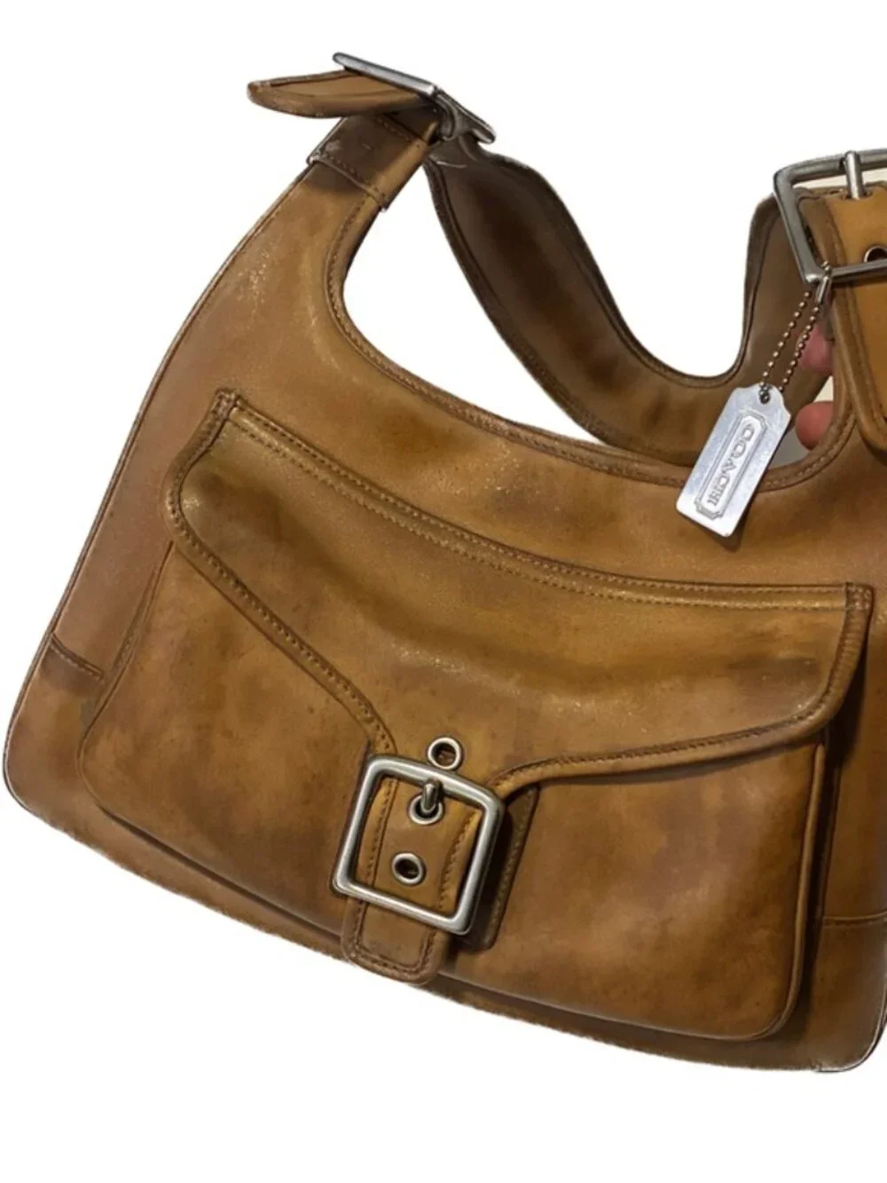 Vintage Coach Legacy Buckle Pocket Hobo (Style 9340)